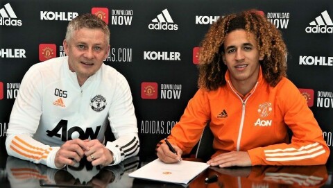 NY KONTRAKT: Hannibal Mejbri signerte ny kontrakt i mars. NY KONTRAKT: Hannibal Mejbri signerte ny kontrakt i mars.