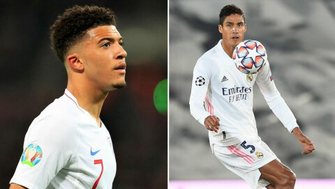 HVEM SLÅR FØLGE?: Det store spørsmålet er egentlig ikke om Jadon Sancho blir United-spiller neste sesong. Den største spenningen er egentlig knyttet til hvilke andre spillere som også vil slå følge inn portene på Old Trafford. Real Madrids franske midtstopper Raphael Varane er et av de heteste tipsene. England v Czech Republic - UEFA EURO 2020 Qualifier