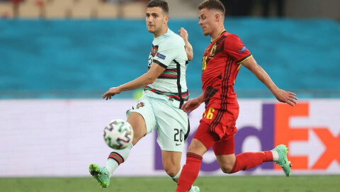 FIKK MULIGHETEN: Men denne situasjonen endte ikke med scoring i startdebuten for Diogo Dalot. Dalot