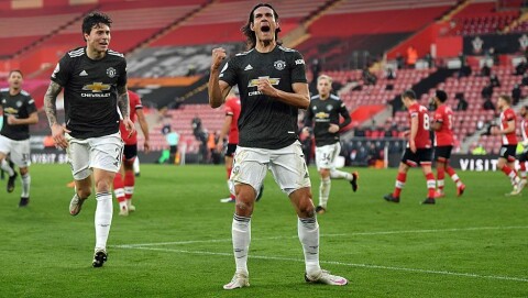 TOMÅLSSCORER MOT SOUTHAMPTON: Edinson Cavani.