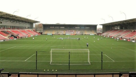 LEIGH SPORTS VILLAGE: Sett fra South Stand (november 2018). LEIGH SPORTS VILLAGE: Sett fra South Stand (november 2018).