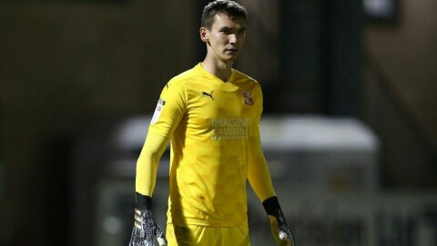 SISTESKANSE: Matej Kovar har vært førstevalg på keeperplass hos Swindon denne sesongen.