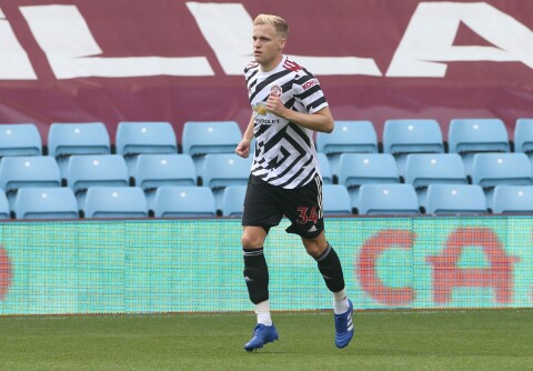 KLAR: Donny van de Beek spilte forrige helgs treningskamp mot Aston Villa.