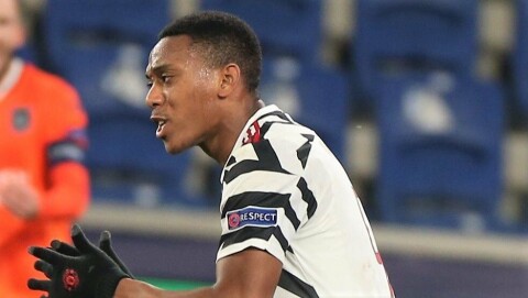 REDUSERTE: Anthony Martial. Men utenom det var det lite United hadde å by på i Istanbul.