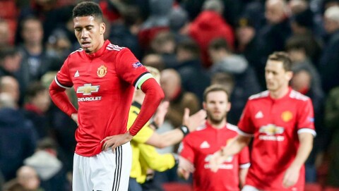 SKUFFET: Slik så ansiktene til United-spillerne ut i forrige møte med Sevilla.