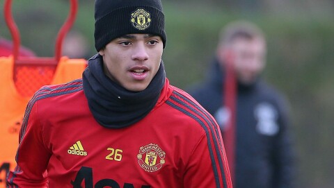 DEBUT: Lørdag 5. september fikk Mason Greenwood debuten for det engelske landslaget.