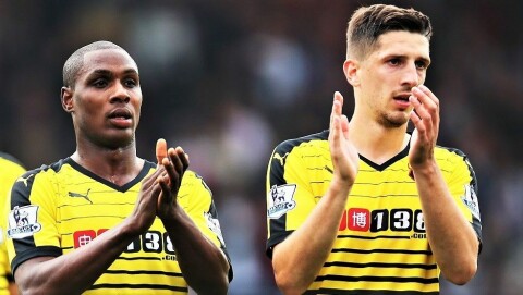 IGHALO: Her sammen med ex-red Craig Cathcart. IGHALO: Her sammen med ex-red Craig Cathcart.