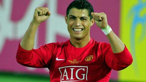 GULLGUTTEN: Cristiano Ronaldo i aksjon for United i klubb-VM i 2008.