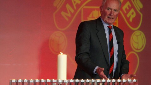 50-ÅRSMARKERINGEN: Harry Gregg i Manchester under 50-årsmarkeringen for München-ulykken i 2008. 50-ÅRSMARKERINGEN: Harry Gregg i Manchester under 50-årsmarkeringen for München-ulykken i 2008.