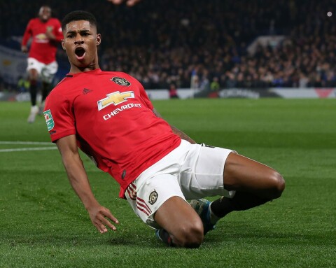 MATCHVINNER: Ingen spillere i Premier League har scoret flere vinnermål denne sesongen enn Marcus Rashford.