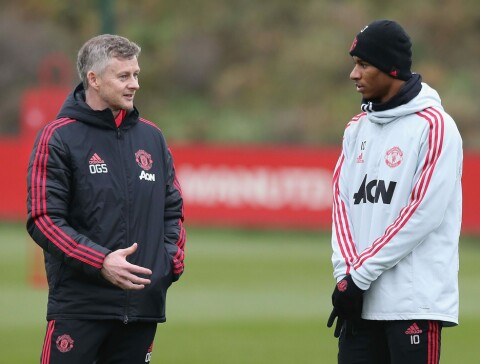 MENTOR: Ole Gunnar Solskjær har gitt Marcus Rashford mye ansvar i Manchester United.