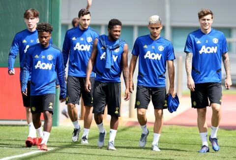Her er James på United-trening