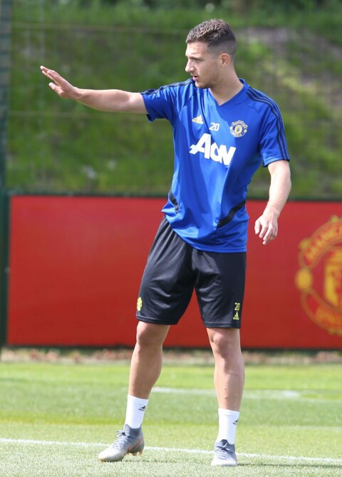 Her er James på United-trening