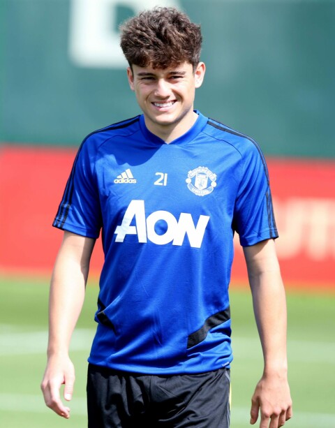 Her er James på United-trening