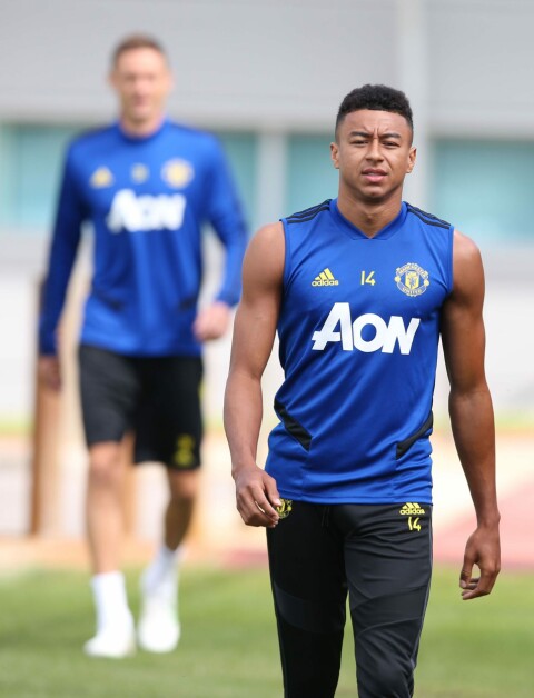 Her er James på United-trening
