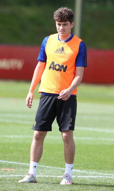 Her er James på United-trening