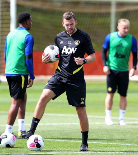 Her er James på United-trening