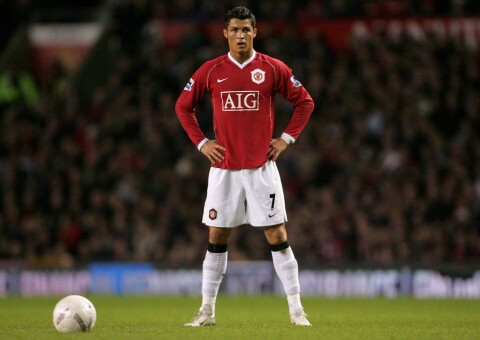 ÅRETS UNGE SPILLER I 2006/07: Cristiano Ronaldo.