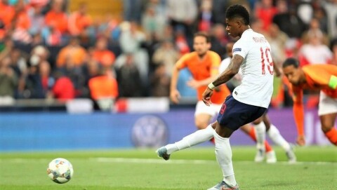 STRAFFESCORING: Av Marcus Rashford.