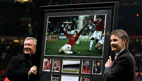 GODE VENNER: Sir Alex Ferguson og Ole Gunnar Solskjær. GODE VENNER: Sir Alex Ferguson og Ole Gunnar Solskjær.