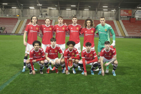 Manchester United v Borussia Dortmund: Round Of Sixteen - UEFA Youth League
