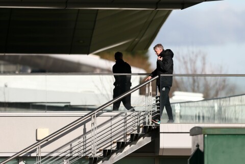 MANCHESTER, ENGLAND - FEBRUARY 11: Ole Gunnar Solskjaer, Interim Manager of Manchester United arrives for the training session ahead of their UEFA Champions League Round of 16 match against Paris Saint-Germain F.C. at Aon Training Complex on February 11, 2019 in Manchester, England. (Photo by Jan Kruger/Getty Images)