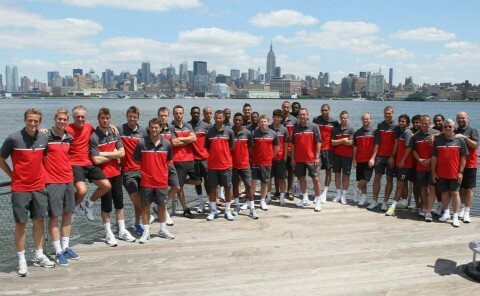 USA-turen 2011: Med Manhattan i bakgrunnen nyter United en treningsfri dag.