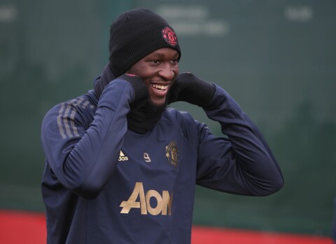 TILBAKE PÅ CARRINGTON: Romelu Lukaku var ikke med verken mot Cardiff eller Huddersfield, men kan rekke Bournemouth-kampen.