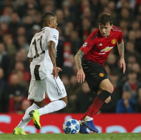 SOLID: Victor Lindelöf var Uniteds beste utespiller mot Juventus.