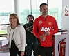 MANAGEREN RYAN GIGGS: Ryan Giggs møter pressen for første gang som United-manager.