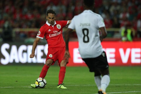 MÅLSCORER: Brasilianske Jonas scoret ett av målene for Benfica lørdag.