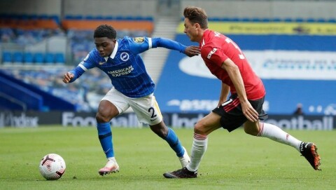 FARLIG: Tariq Lamptey skapte trøbbel for flere United-spillere. FARLIG: Tariq Lamptey skapte trøbbel for flere United-spillere.