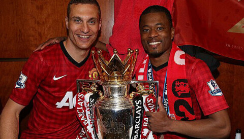 ROLLEMODELLER: Nemanja Vidic og Patrice Evra.