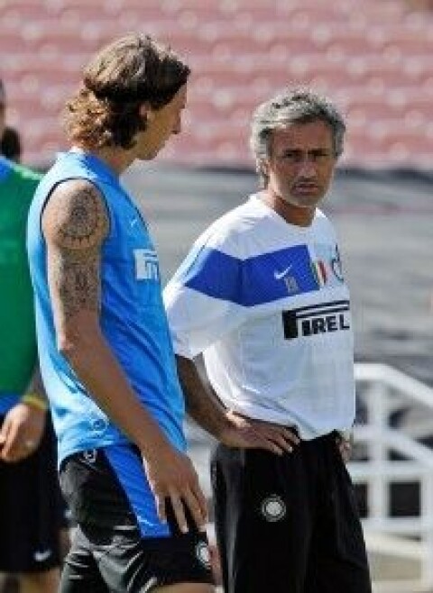 SPESIELT FORHOLD: Mourinho og Zlatan har kjent hverandre lenge, helt siden svensken var i Inter Milan.