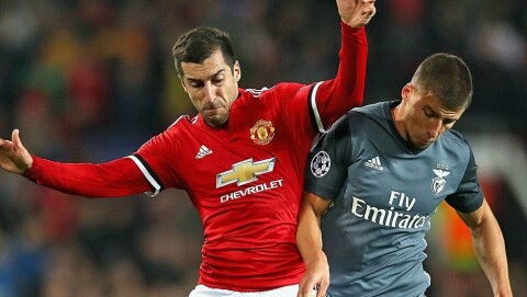 UTE AV FORM: Henrikh Mkhitaryan ser ikke ut til å trives på fotballbanen for øyeblikket.