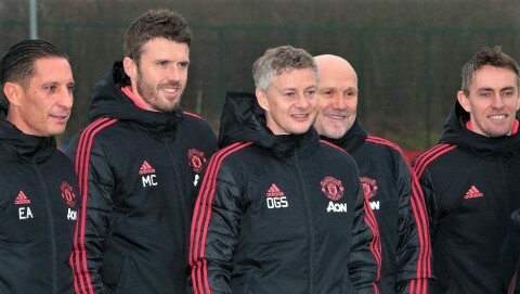 TØFFE TAK: Ole Gunnar Solskjær lover at han og trenerteamet kommer til å kjøre United-stjernene hardt når de reiser til Dubai etter Reading-kampen.