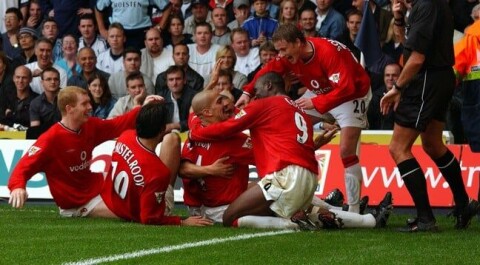 SPURS 3-5 UNITED: Her etter Veróns mål. Tottenham Hotspur v Manchester United