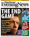 SPARKEN: Forsiden på Manchester Evening News da Moyes ble sparket.