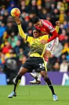 MOT FAVORITTKLUBBEN: Odion Ighalo i aksjon mot favorittklubben Manchester United og Chris Smalling.