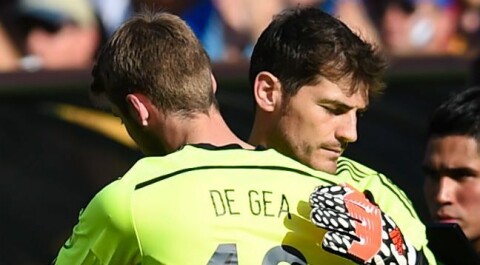 SKIFTE: David de Gea vil etter alle solemerker overta landslagsplassen til Iker Casillas. Når det skjer er imidlertid usikkert. SKIFTE: David de Gea vil etter alle solemerker overta landslagsplassen til Iker Casillas. Når det skjer er imidlertid usikkert.