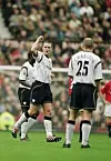 SENKET UNITED: Kevin Nolan startet snuoperasjonen da Bolton vant på Old Trafford i 2001.