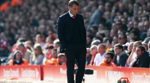 RODGERS: Det var lite å glede seg over i førsteomgangen for Brendan Rodgers. brendanrodgersunited (650 x 358)
