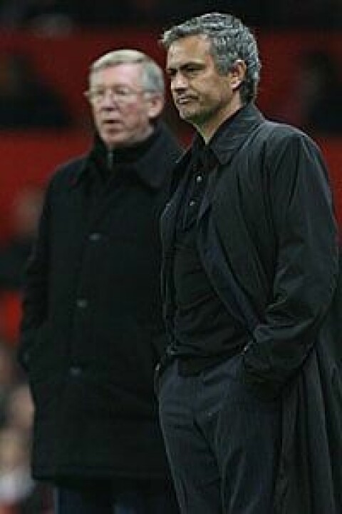 RIVALER OG VENNER: Sir Alex Ferguson og José Mourinho.