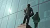 Matt Busby-statuen utenfor Old Trafford.