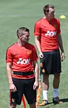 TRENING: Tom Cleverley og Phil Jones.