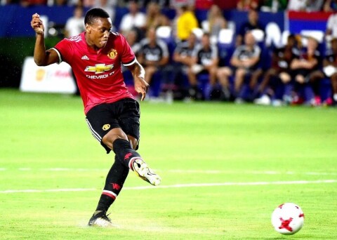 ANTHONY MARTIAL, her i åpningskampen mot LA Galaxy.