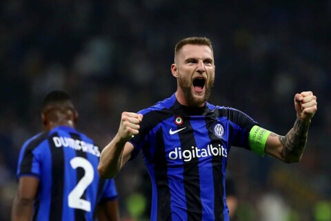 MILAN SKRINIAR: Kaptein og bauta i forsvaret til Inter Milan. FC Internazionale v FC Barcelona: Group C - UEFA Champions League