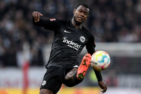 EVAN NDICKA: Har gjort sine saker bra i Bundesliga. 1. FSV Mainz 05 v Eintracht Frankfurt - Bundesliga