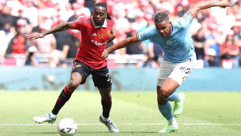 HAR HATT EN FIN UTVIKLING: Aaron Wan-Bissaka. wanbissakaakanji030623