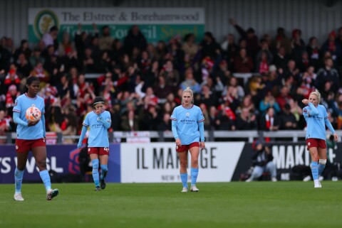 TAPTE: Manchester City (her fra et annet tap). Arsenal v Manchester City - Barclays Women's Super League